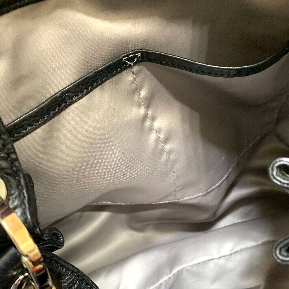 MICHAEL KORS COLLECTION Soft Black Leather TONNE Hobo - Picture 13 of 15
